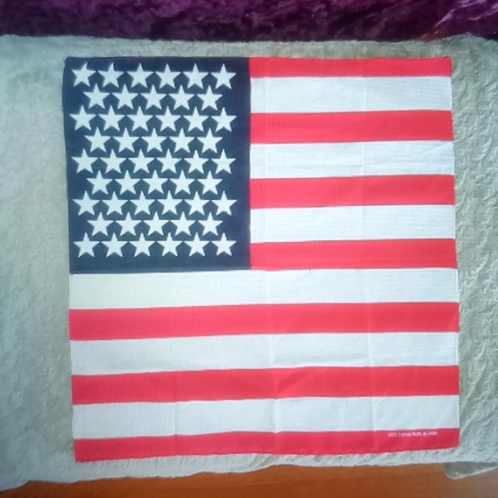 American flag bandana